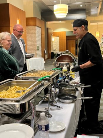 Executive Chef Anthony Zollos at the pasta station